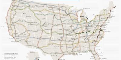 美国自行车的地图